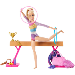 Barbie - Кукла-гимнастка + 14 аксессуаров HRG52 / артикул   HRG52  / GTIN 194735175895