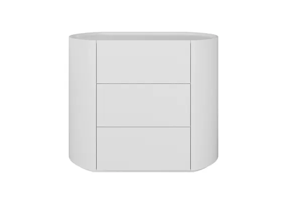 Комод Lagom 3 ящика ширина 90 см (белый)