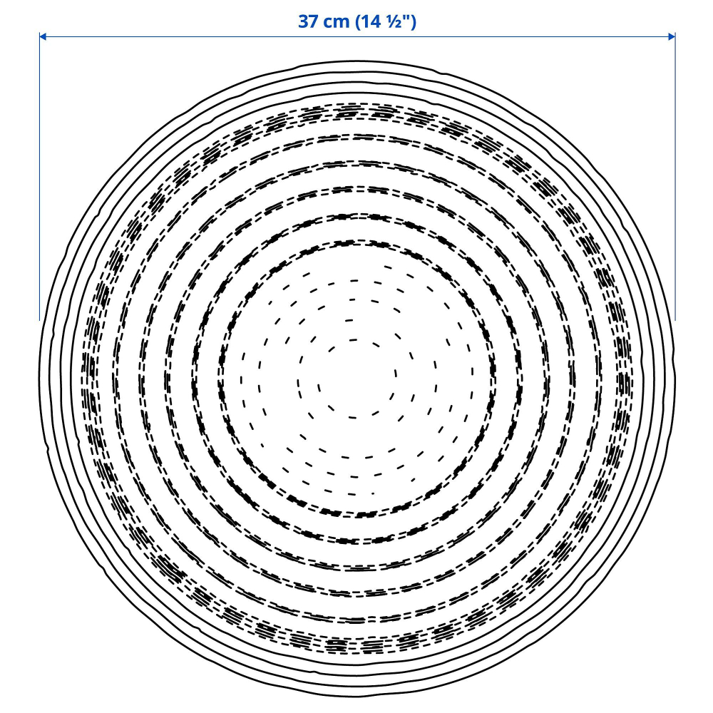 Салфетка для сервировки IKEA PENNFISK (ПЕННФИСК), Ротанг, 37 см