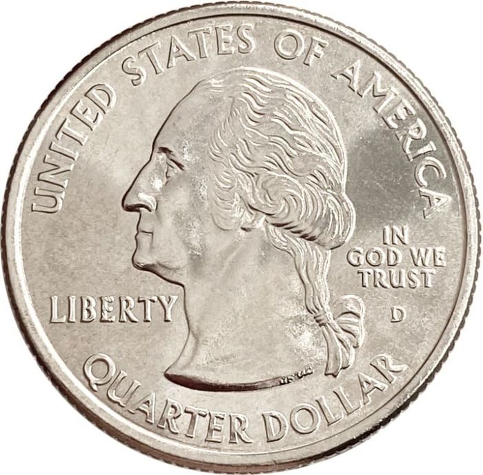 25 центов (1/4 доллара, квотер) 2004 США «Штат Мичиган» (D)