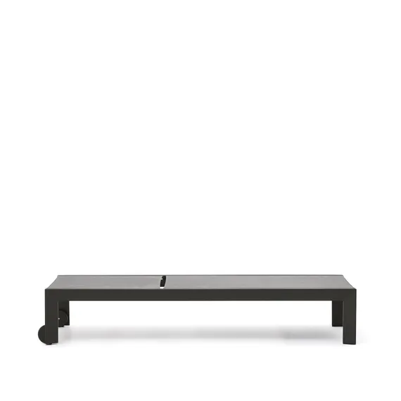 Canutells Алюминиевый шезлонг с черной отделкой