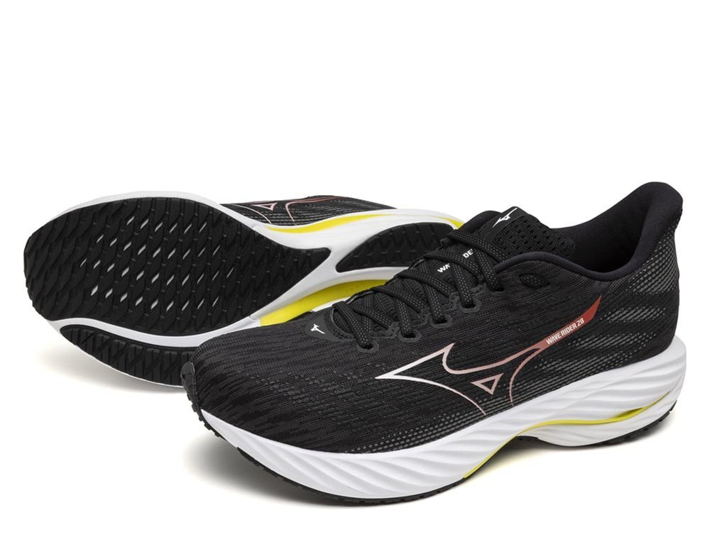 Кроссовки для бега мужские Mizuno Wave Rider 28 M Black-Red