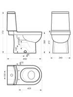 Бачок унитаза SANITA LUXE NEXT (160 мм) NXTSLFT01