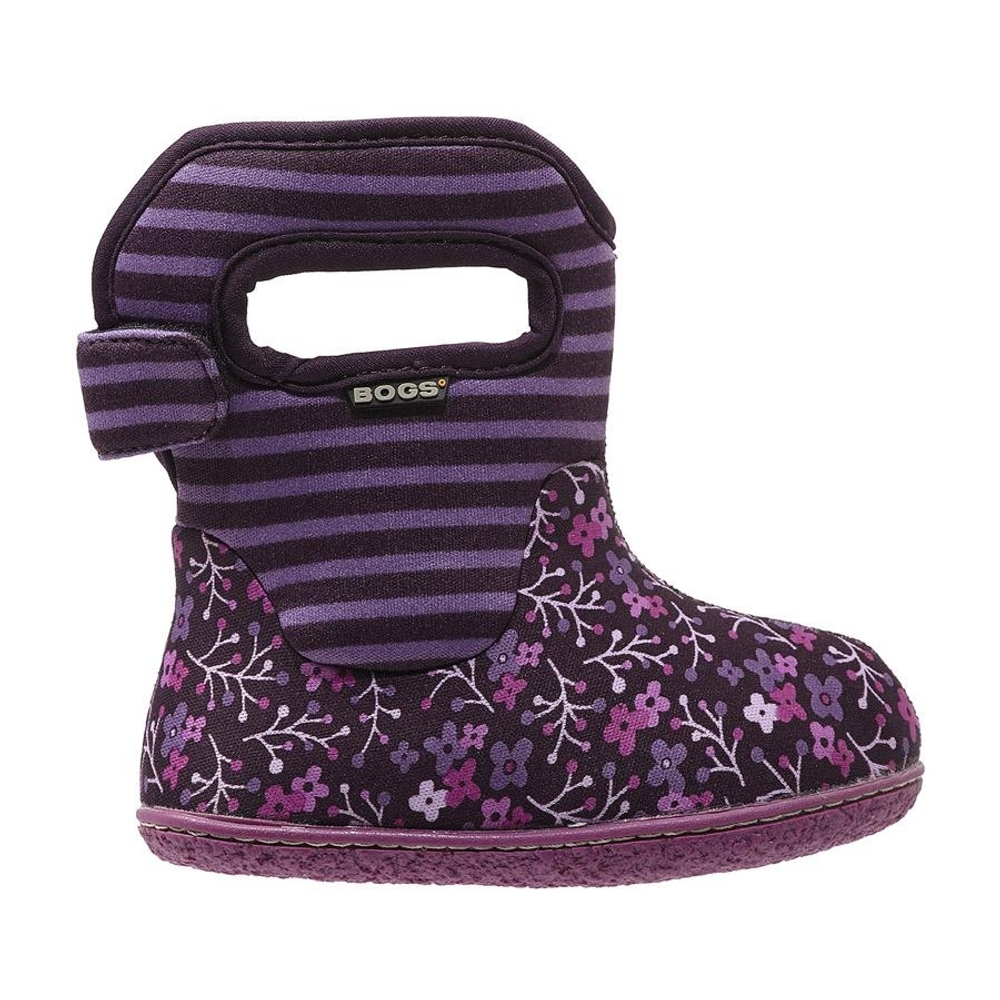 Сапоги детские Baby Bogs Classic Flower Stripes