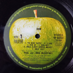 Винтажная виниловая пластинка LP Paul And Linda McCartney Ram (Japan 1971) (No Obi) Heart Of The Country
