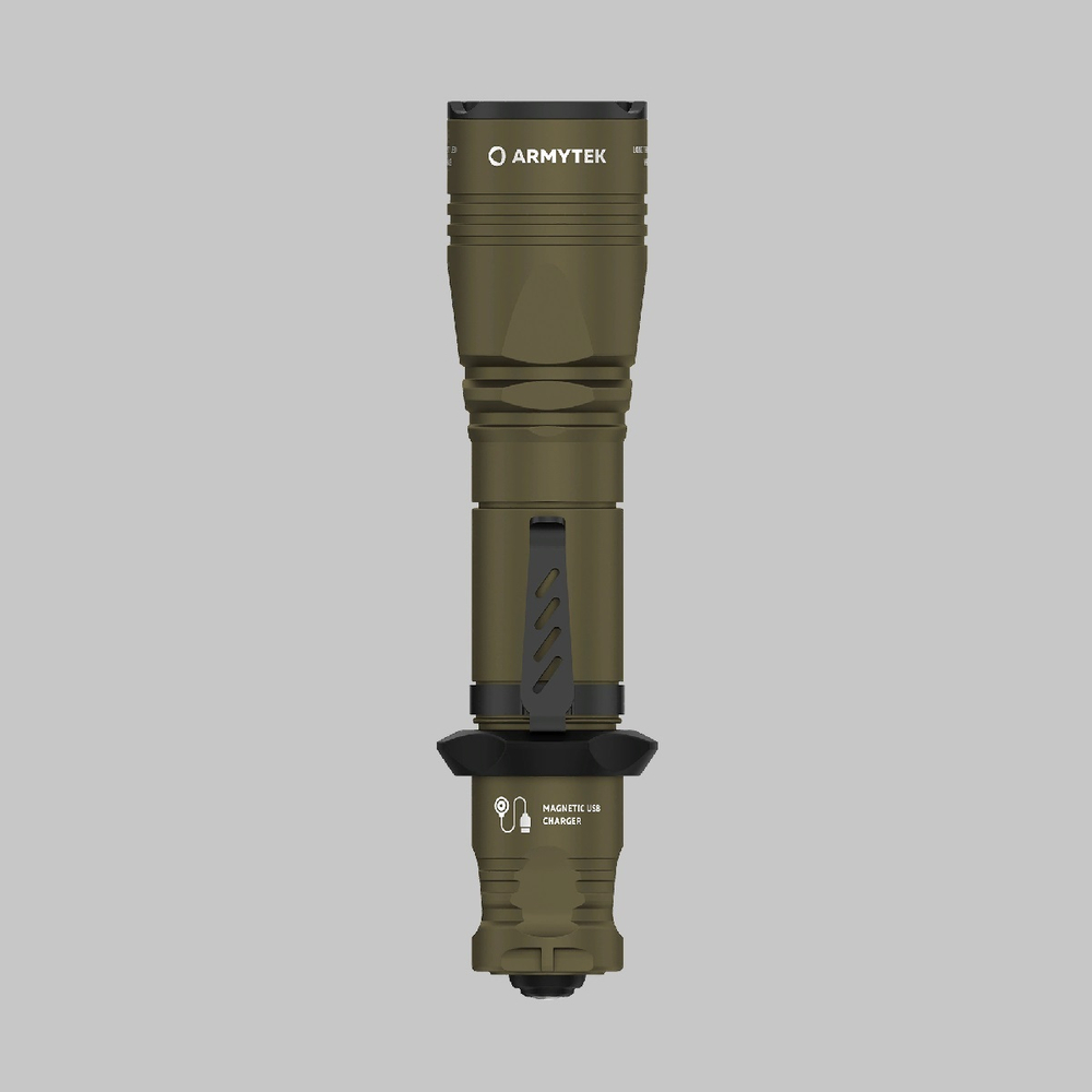 Фонарь тактический подствольный Armytek F07501WO Dobermann Pro Magnet USB Olive (теплый свет)