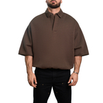 Fear Of God Essentials 3/4 Sleeve Polo "Heather Wood"