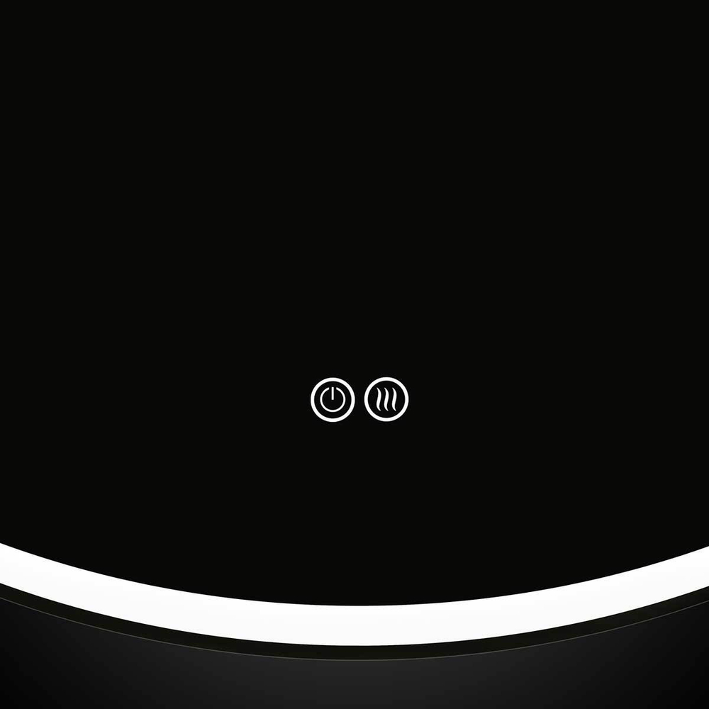 Зеркало Vincea LED VLM-3DE700-2 700x700 c сенсорным выключателем и диммером, антизапотевание