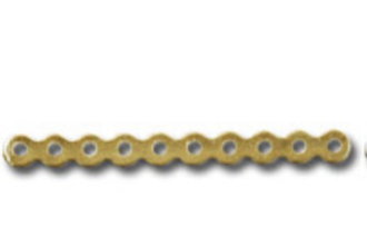 "Zlatka" Удлинитель для бус DC-080 35 мм 50 шт СК золото