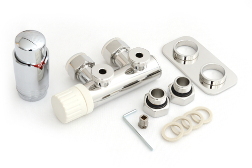 Терморегулятор угловой Сунержа EU50 правый (2х1/2")