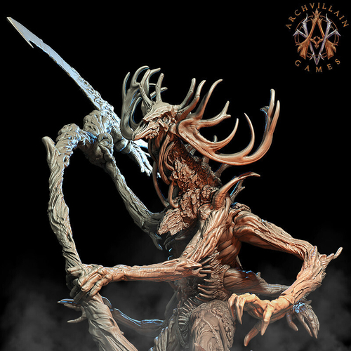 Вендиго Монстр Существо Чудовище Монстр с косой миниатюра для dnd, днд, pathfinder, фентези, Настольная игра, НРИ, Варгейм, РПГ