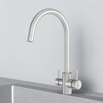 Смеситель для кухни с С-изливом с каналом для питьевой воды, сатин AM.PM X-Joy S F85B07711