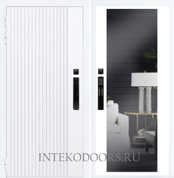 Вертикаль Белая F55 с зеркалом