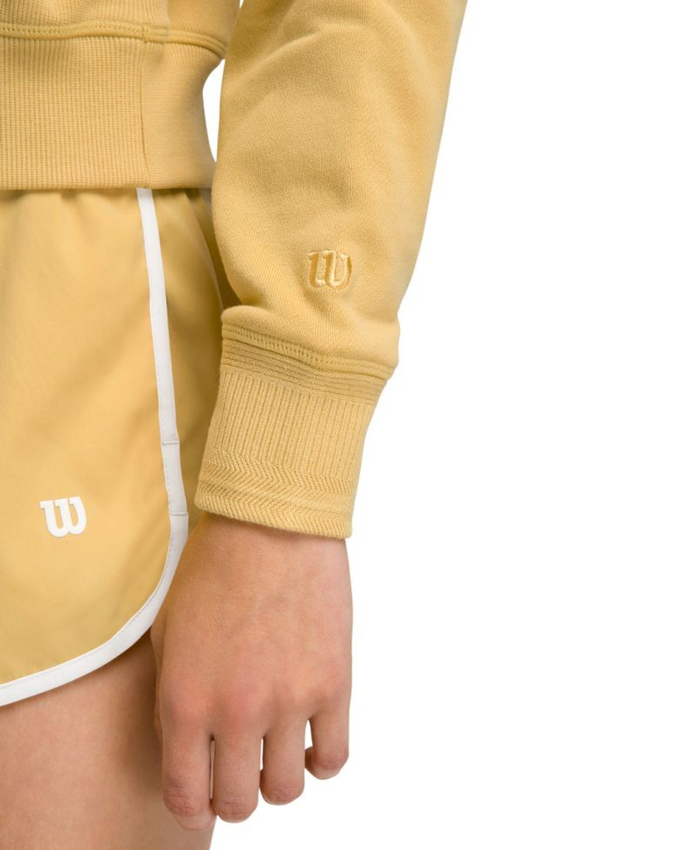 Женская теннисная куртка Wilson Sideline Crew - golden