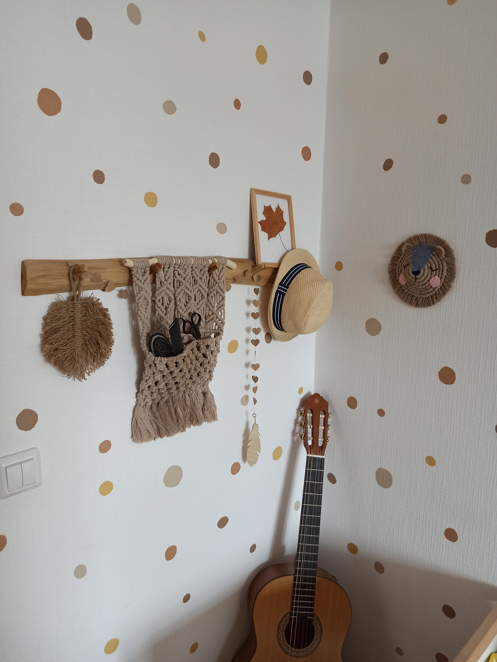 Стикеры НЕРОВНЫЙ ГОРОШЕК коричневый микс