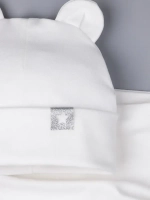 Шапка с ушками осенняя и снуд для детей