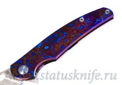 Нож Чебуркова Кастом Ворон Raven Дамаск Тимаскусфотография - 3