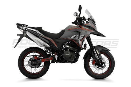 Мотоцикл турэндуро ROCKOT DAKAR (серый/красный)