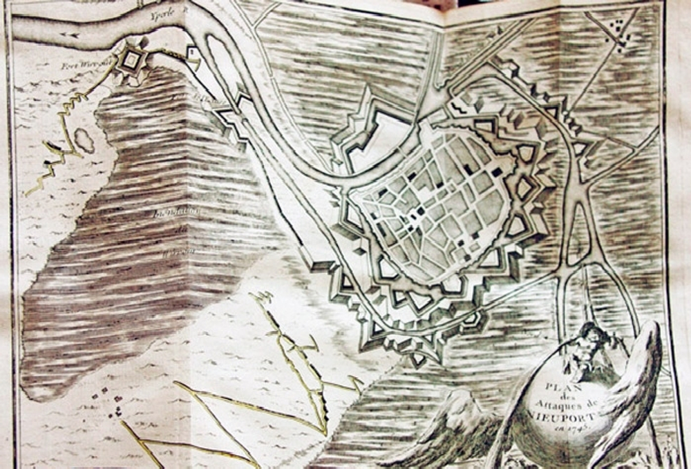 "Plans et journaux des sieges de la derniere Guerre de Flandres"  1750 г.