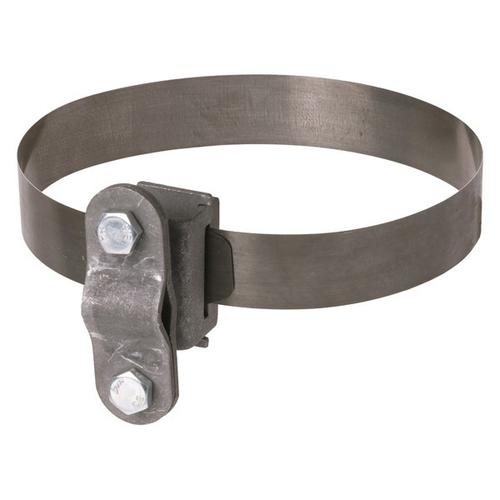 Держатель хомут D10-200 мм нержавеющая сталь, для прута D6-10 мм, стальной зажим термодиффузия TDM SQ2402-3187