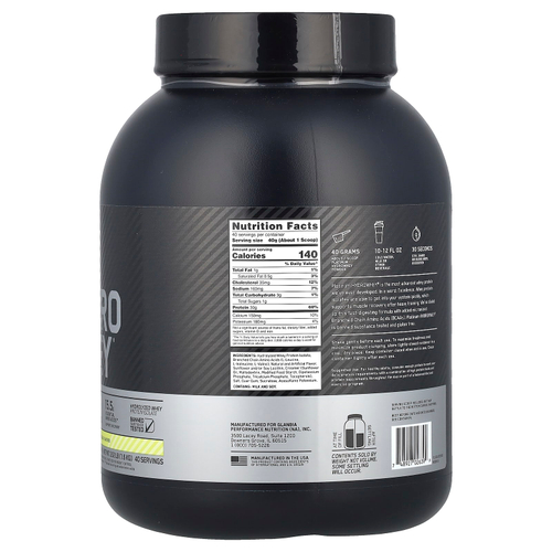 Optimum Nutrition, Platinum Hydro Whey, Velocity Vanilla, 1,6 кг (3,52 фунта)
