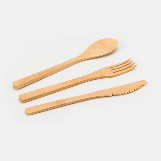 Набор бамбуковых приборов в чехле