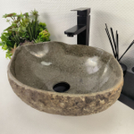 Раковина из речного камня RS-64909 45*34*15 0861