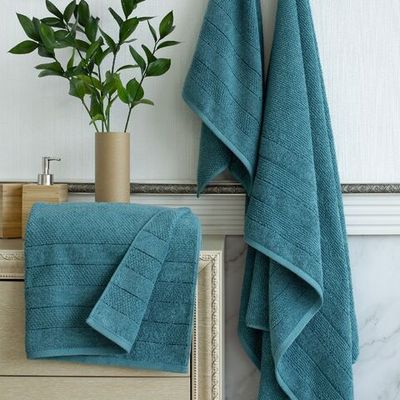 Полотенце Verossa МХ50 70/140 Milano Темно-бирюзовый /бордюр V 08