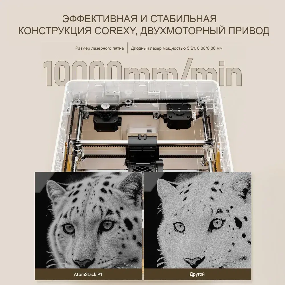 Лазерный гравер AtomStack P1 для начинающих