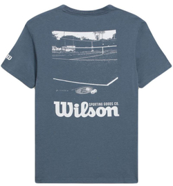 Мужская теннисная футболка Wilson Easy Street - небесный