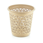 Корзина для мусора "Фловер" 11л молочный