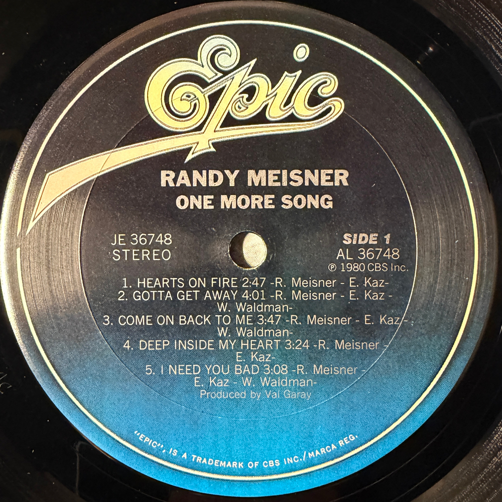 Randy Meisner ‎– One More Song (США 1980г.)
