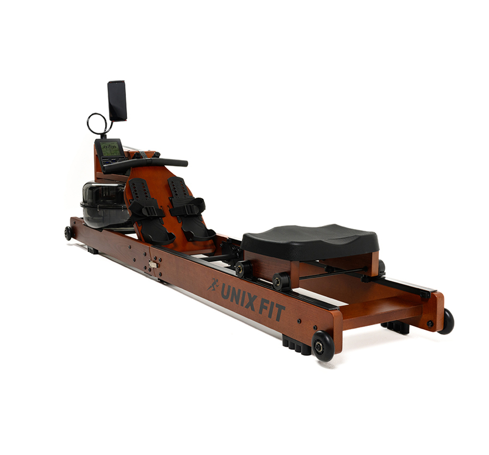 Гребной тренажер UNIX Fit Wood Rower Dark