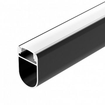 Профиль для светодиодных лент и линеек 2м 054943 WARDROBE-1930-2000 ANOD BLACK черный Arlight