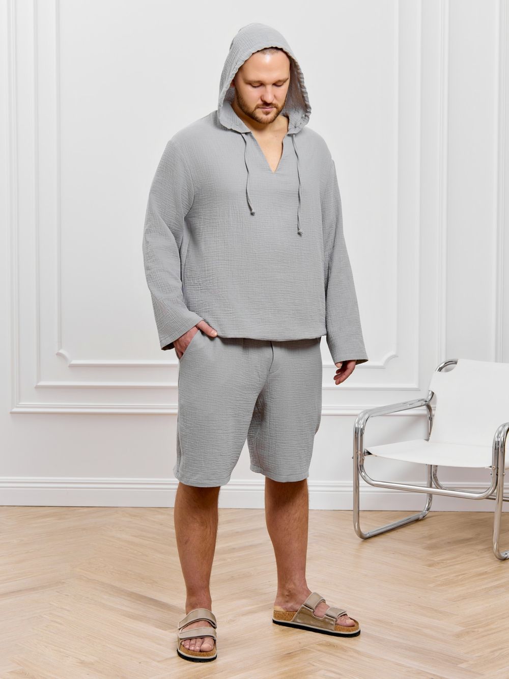 Костюм мужской Нептун-1 Виотекс СЕРЫЙ