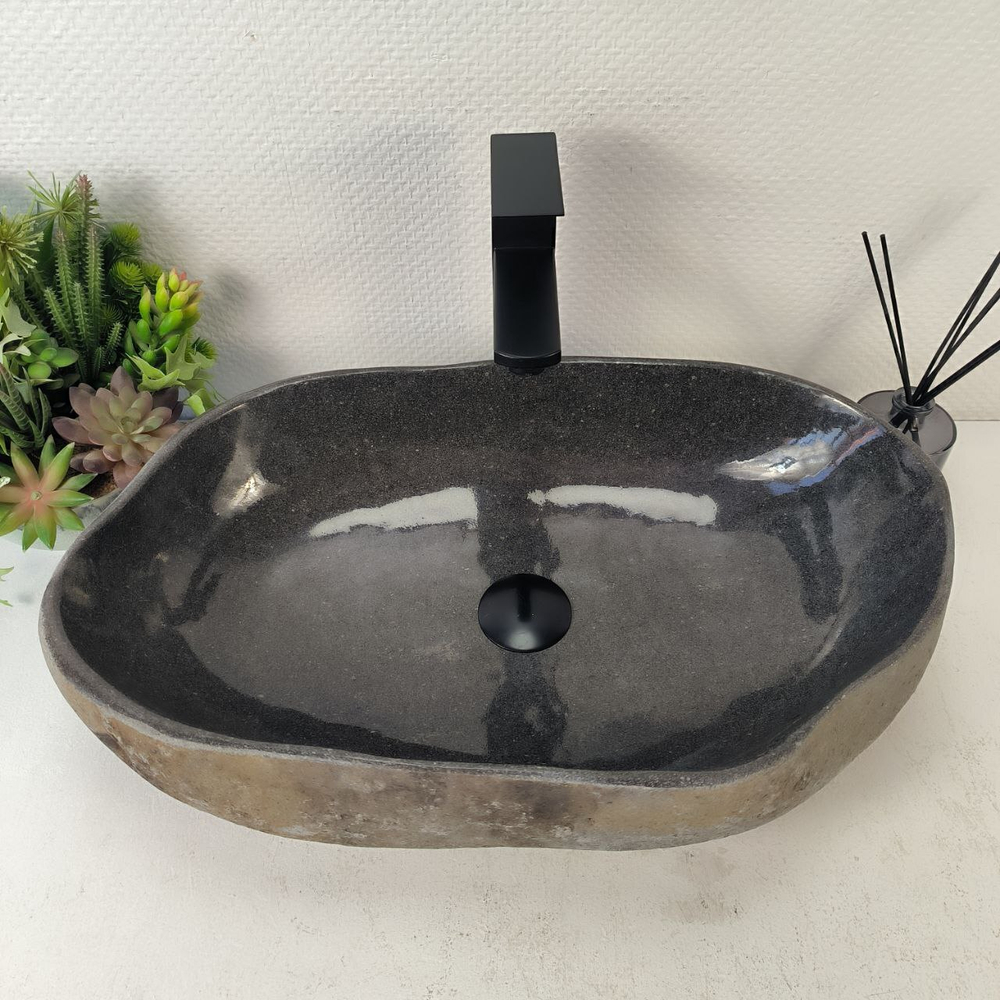 Раковина из речного камня RS-65314 53*35*15 0862