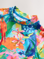 Купальник раздельный для девочки Next AB7-012, Синий, Зеленый