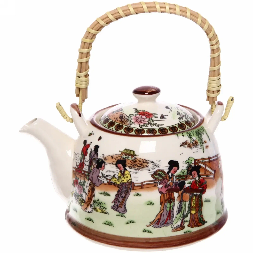 Чайник заварочный керамический 700мл с ситом «Гейши»