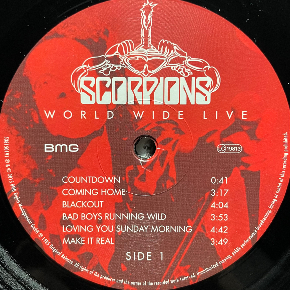 Scorpions ‎– World Wide Live 2LP (Европа 2015г.)
