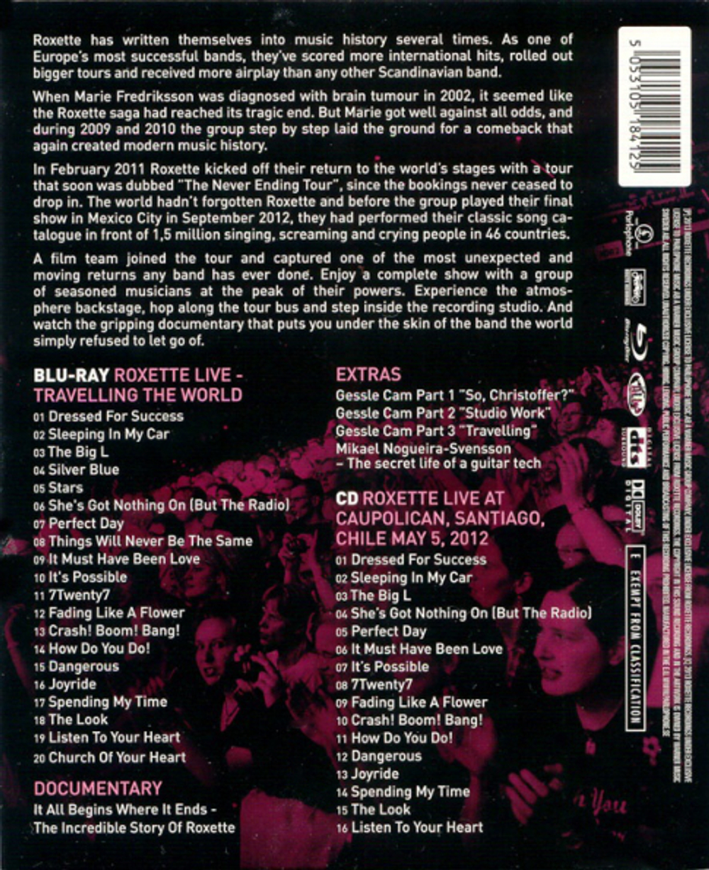 Roxette / Roxette Live Travelling The World (Blu-ray+CD)