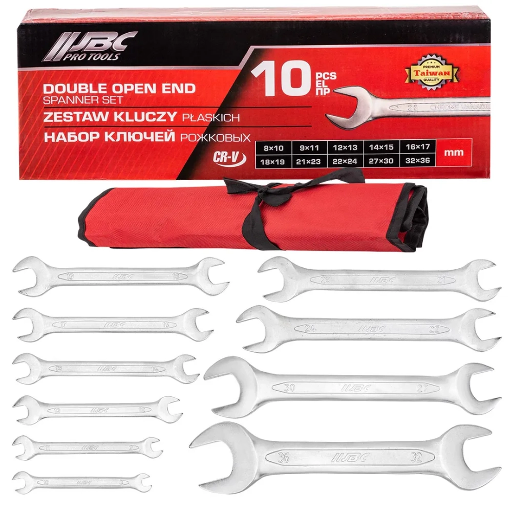 Набор ключей рожковых 10пр. JBC JBC-5103P