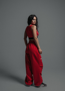 Бельевой комплект красный: шорты+ топ