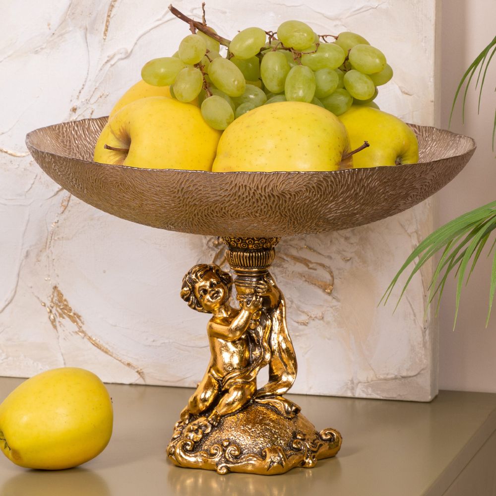 Фруктовница-конфетница Эдем Бронза