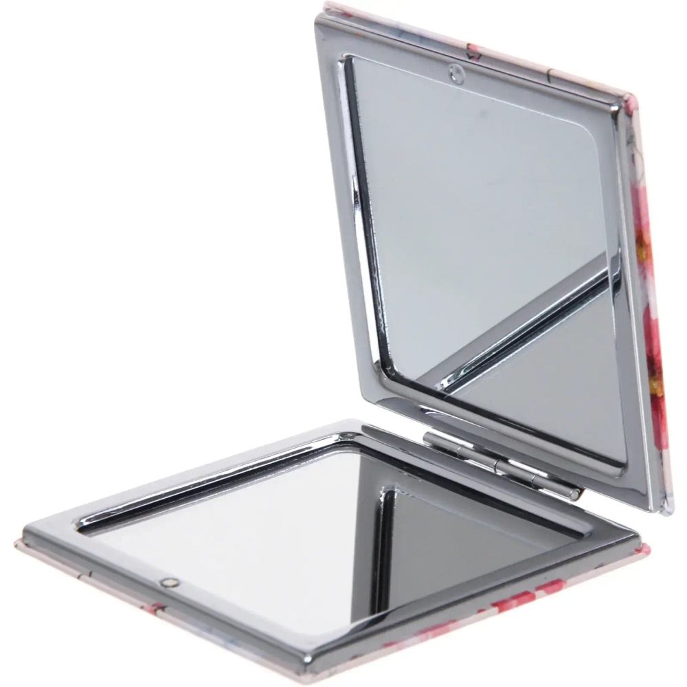 Зеркало косметическое двойное «ФРАТЕЛЛИ», циния, 7*7см (пакет с подвесом)