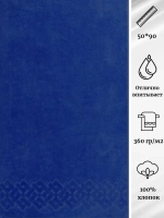 Полотенце махровое 100% хлопок ПТ-2601-05583 (19-3964) 50*90