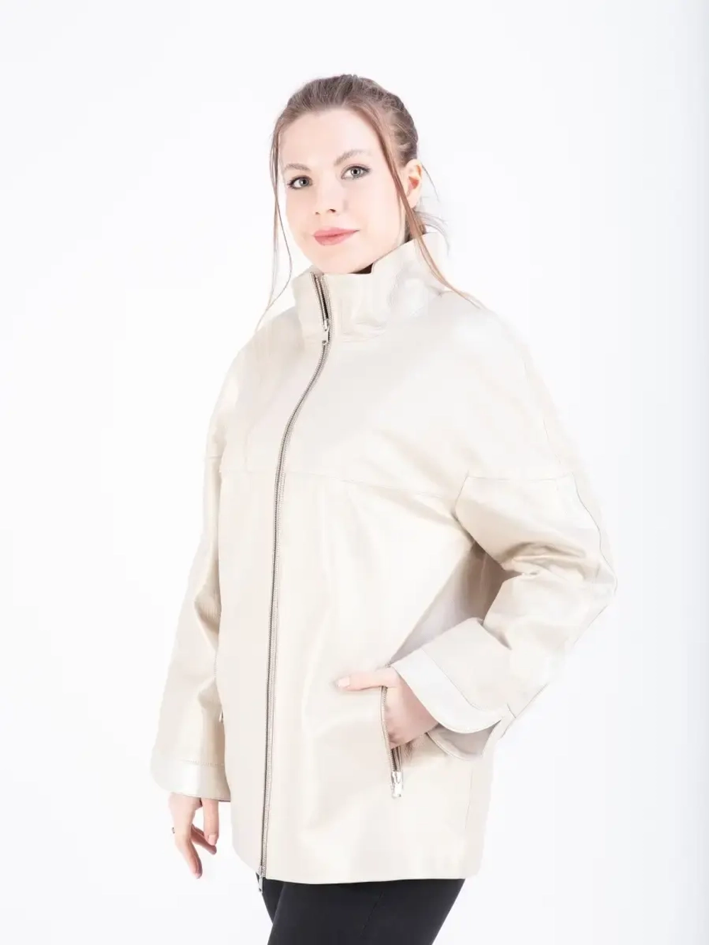 Куртка женская кожаная большие размеры