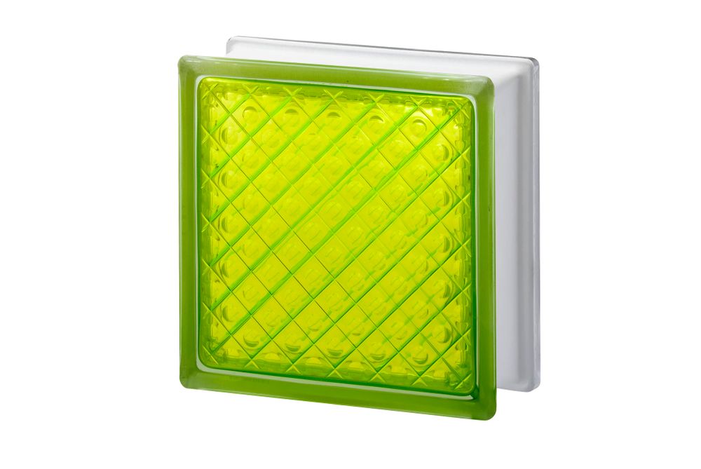 Стеклоблок Диамонд тархун Vitrablok 19,7.x19,7x8 см