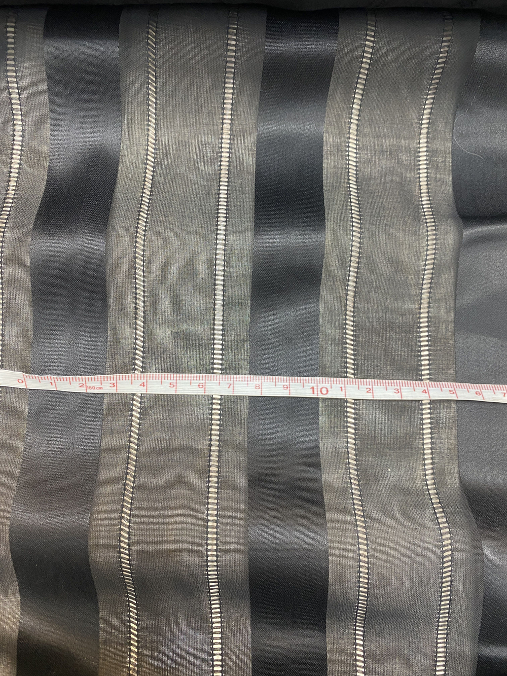 Ткань блузочная полупрозрачная черная (Италия)80% хлопок 20% шелк ш-115см цена за 1 м