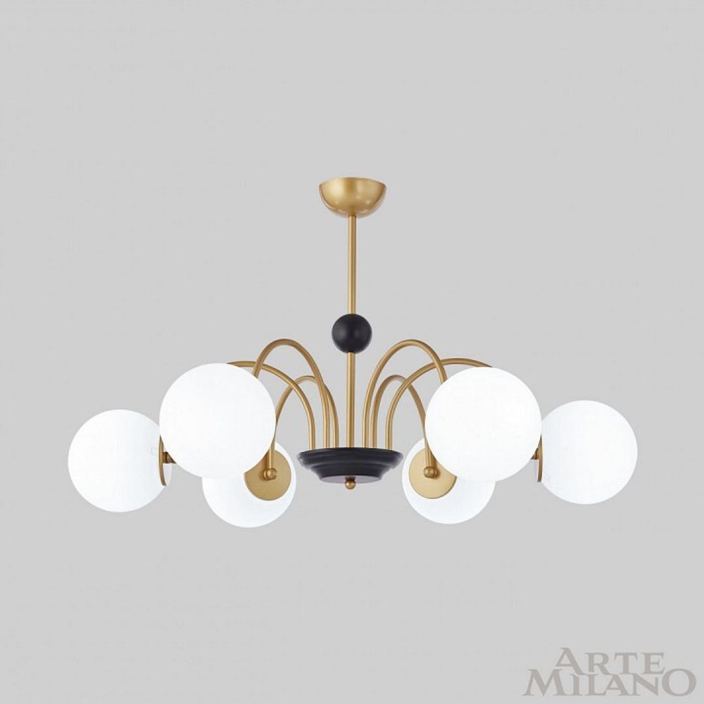 Люстра на штанге Arte Milano AM-Napoli 312066/D850/6 BS/BK