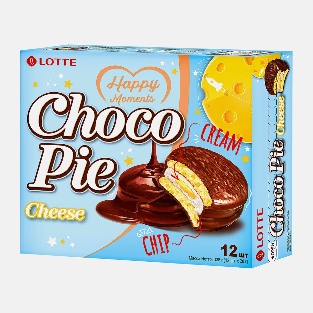Печенье со вкусом сыра Choco Pie 336г